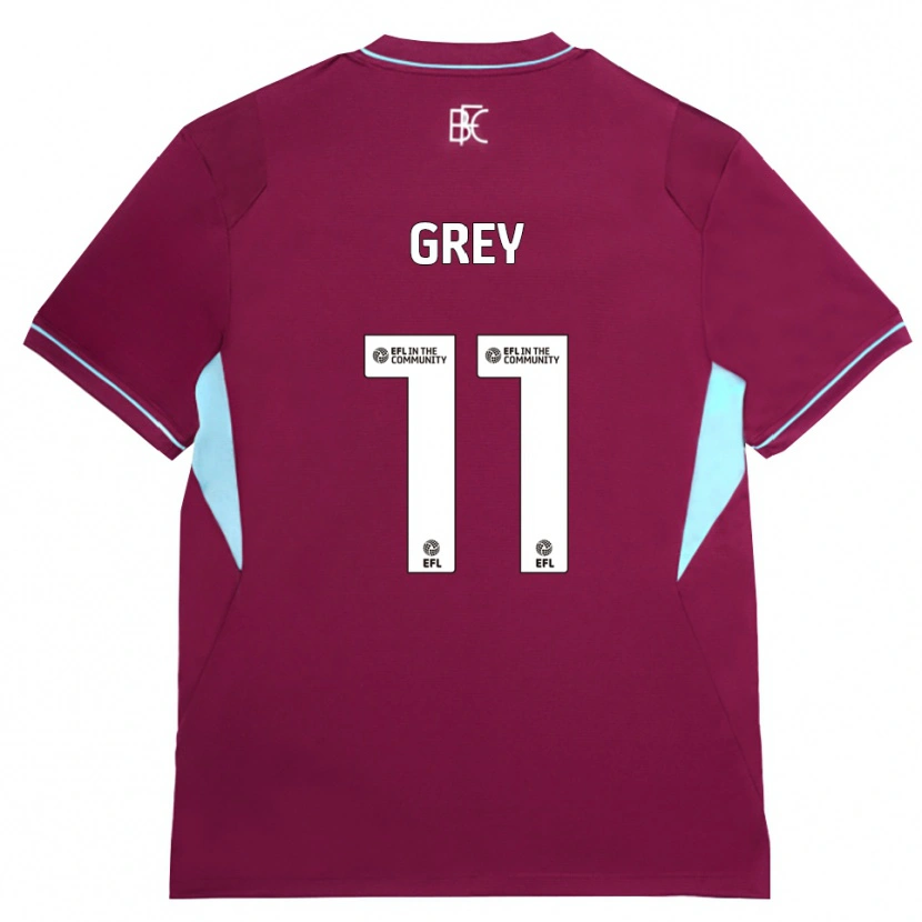 Danxen Donna Maglia Anna Grey #11 Borgogna Verde Kit Gara Home 2026/27 Maglietta