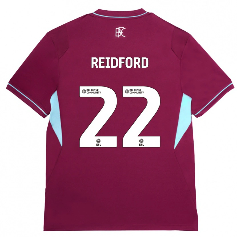 Danxen Donna Maglia Isabella Reidford #22 Borgogna Verde Kit Gara Home 2026/27 Maglietta