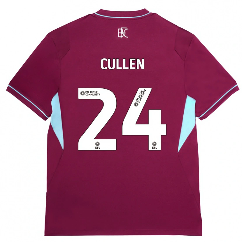 Danxen Donna Maglia Josh Cullen #24 Borgogna Verde Kit Gara Home 2026/27 Maglietta