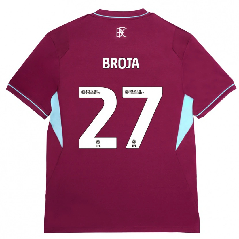 Danxen Donna Maglia Armando Broja #27 Borgogna Verde Kit Gara Home 2026/27 Maglietta