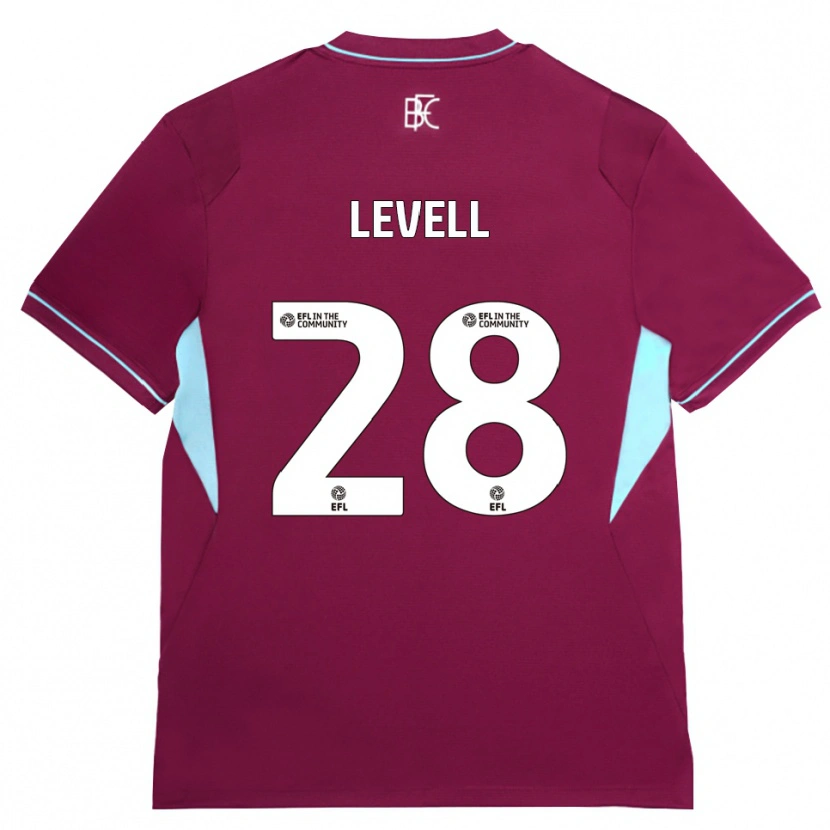 Danxen Donna Maglia Kirstie Levell #28 Borgogna Verde Kit Gara Home 2026/27 Maglietta