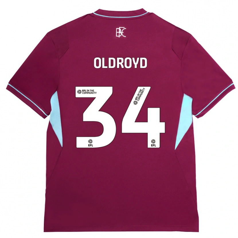 Danxen Donna Maglia Amelia Oldroyd #34 Borgogna Verde Kit Gara Home 2026/27 Maglietta