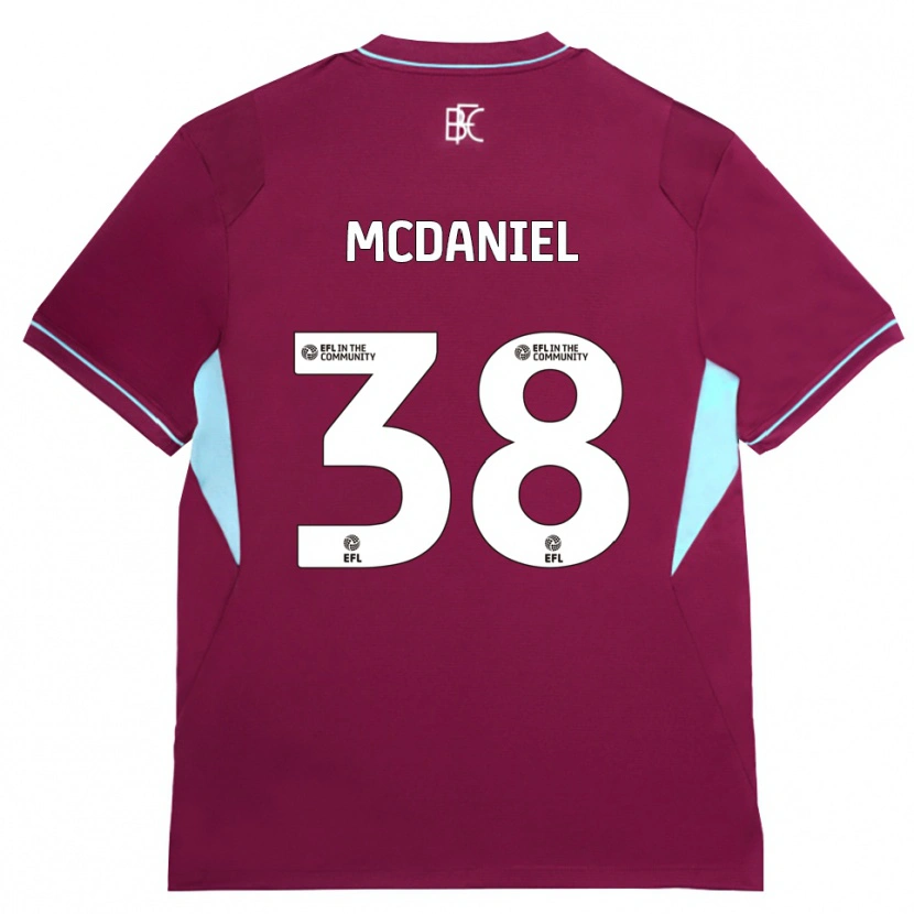 Danxen Donna Maglia Louise Mcdaniel #38 Borgogna Verde Kit Gara Home 2026/27 Maglietta