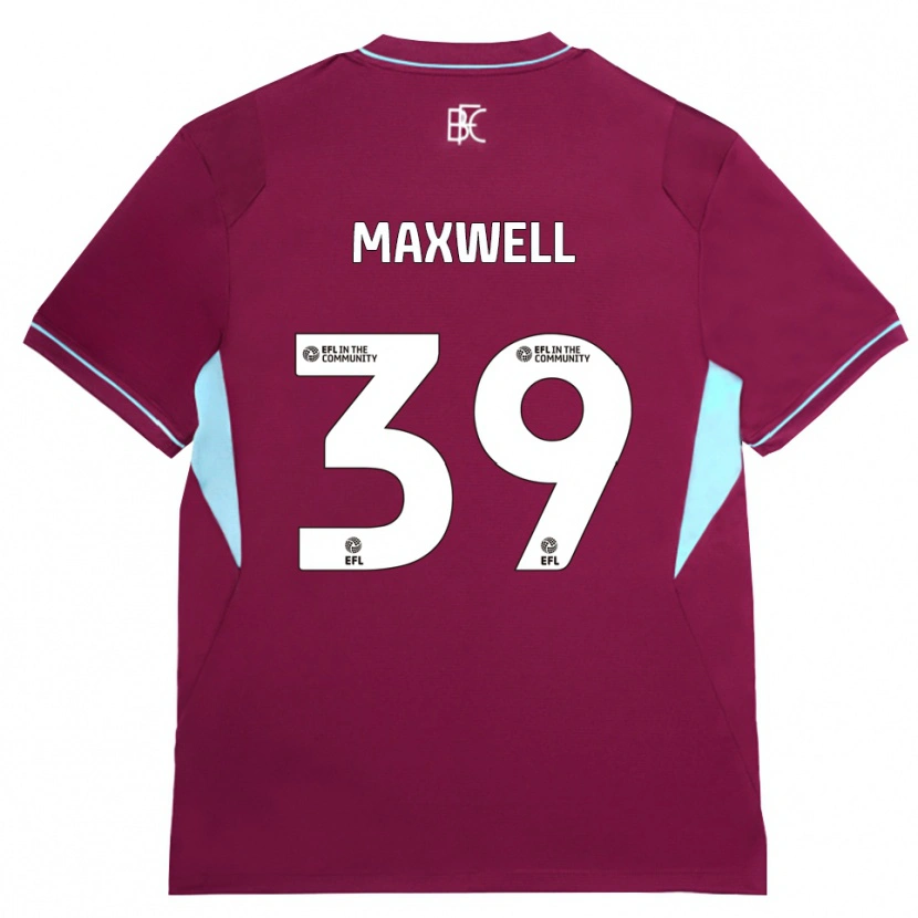 Danxen Donna Maglia Danielle Maxwell #39 Borgogna Verde Kit Gara Home 2026/27 Maglietta