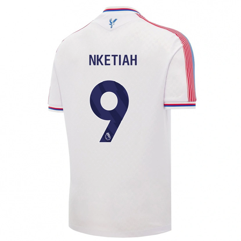 Danxen Donna Maglia Eddie Nketiah #9 Bianco Rosso Blu Kit Gara Home 2026/27 Maglietta