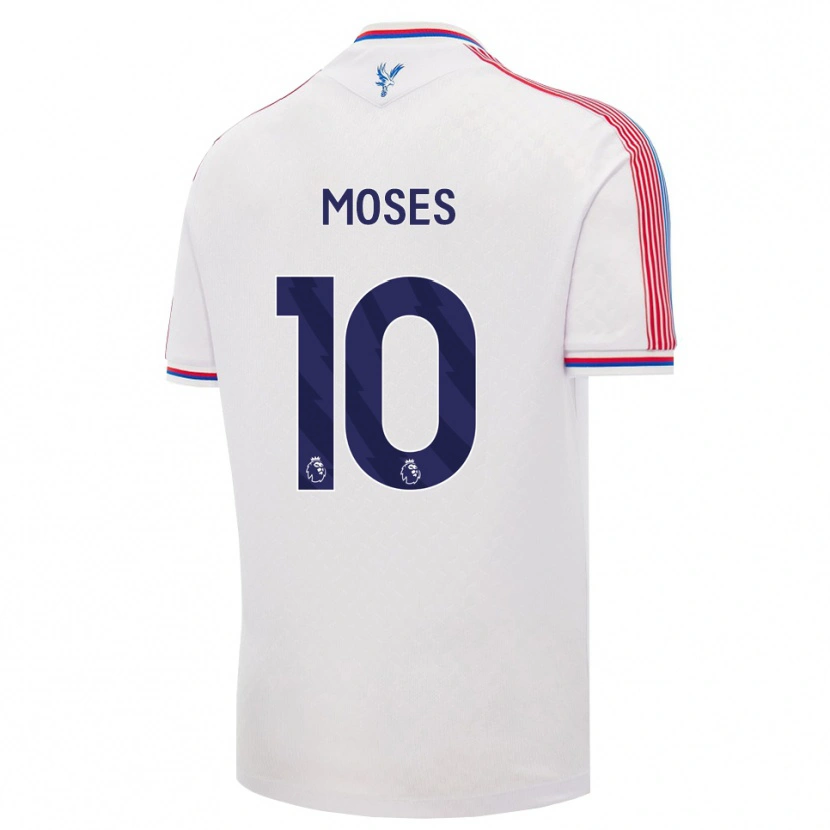 Danxen Donna Maglia Kayden Moses #10 Bianco Rosso Blu Kit Gara Home 2026/27 Maglietta