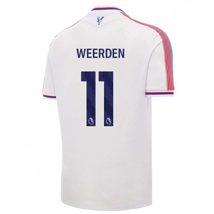 Danxen Donna Maglia Ashleigh Weerden #11 Bianco Rosso Blu Kit Gara Home 2026/27 Maglietta