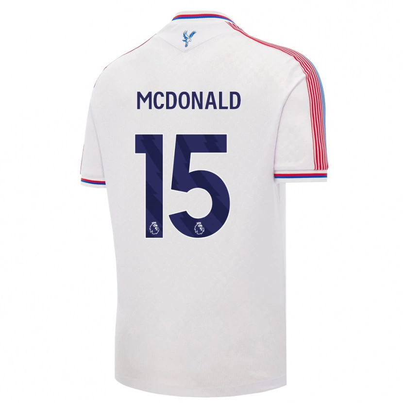 Danxen Donna Maglia Jayden Mcdonald #15 Bianco Rosso Blu Kit Gara Home 2026/27 Maglietta