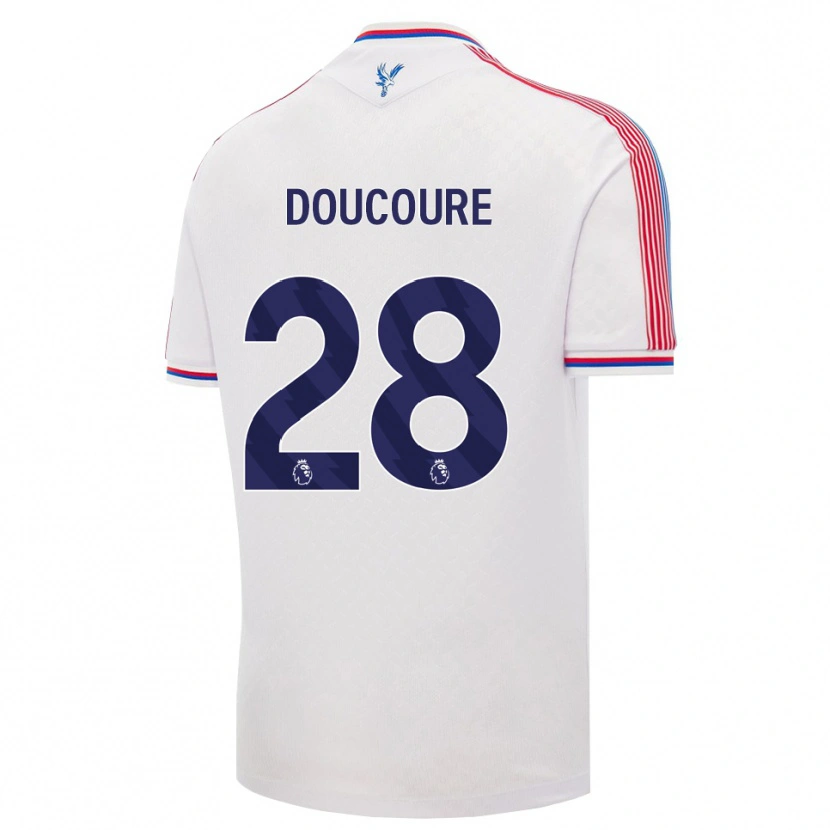 Danxen Donna Maglia Cheick Doucouré #28 Bianco Rosso Blu Kit Gara Home 2026/27 Maglietta