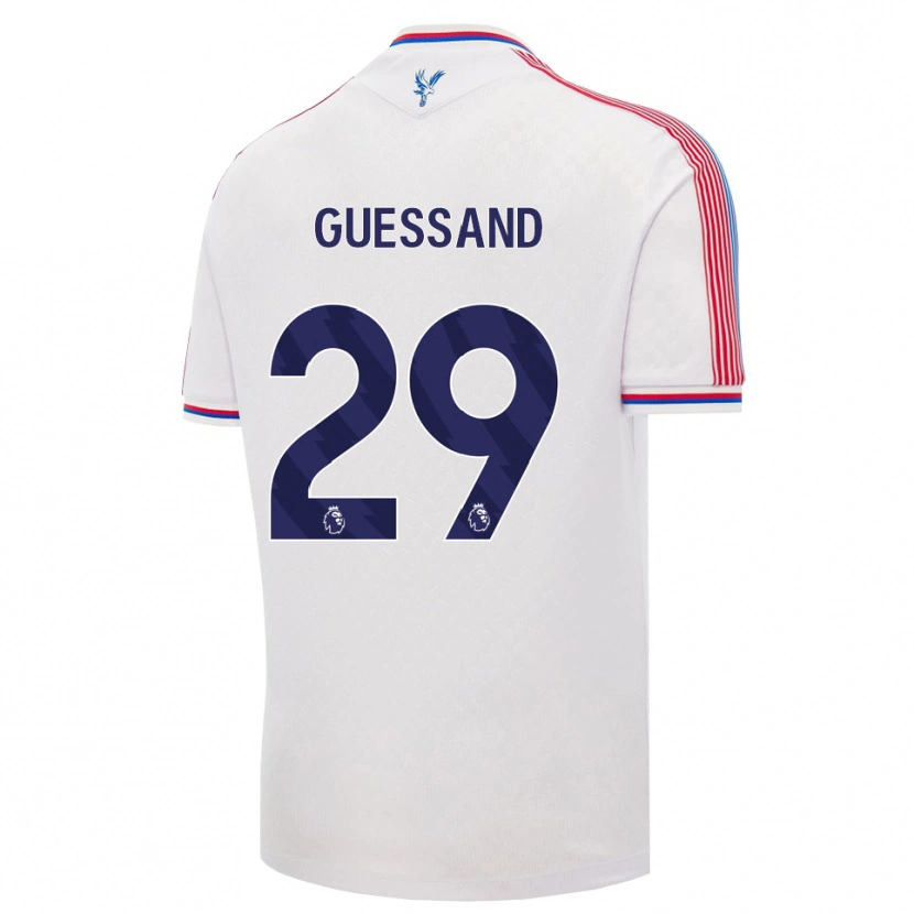 Danxen Donna Maglia Evann Guessand #29 Bianco Rosso Blu Kit Gara Home 2026/27 Maglietta