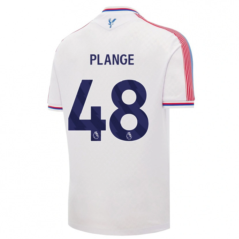 Danxen Donna Maglia Luke Plange #48 Bianco Rosso Blu Kit Gara Home 2026/27 Maglietta