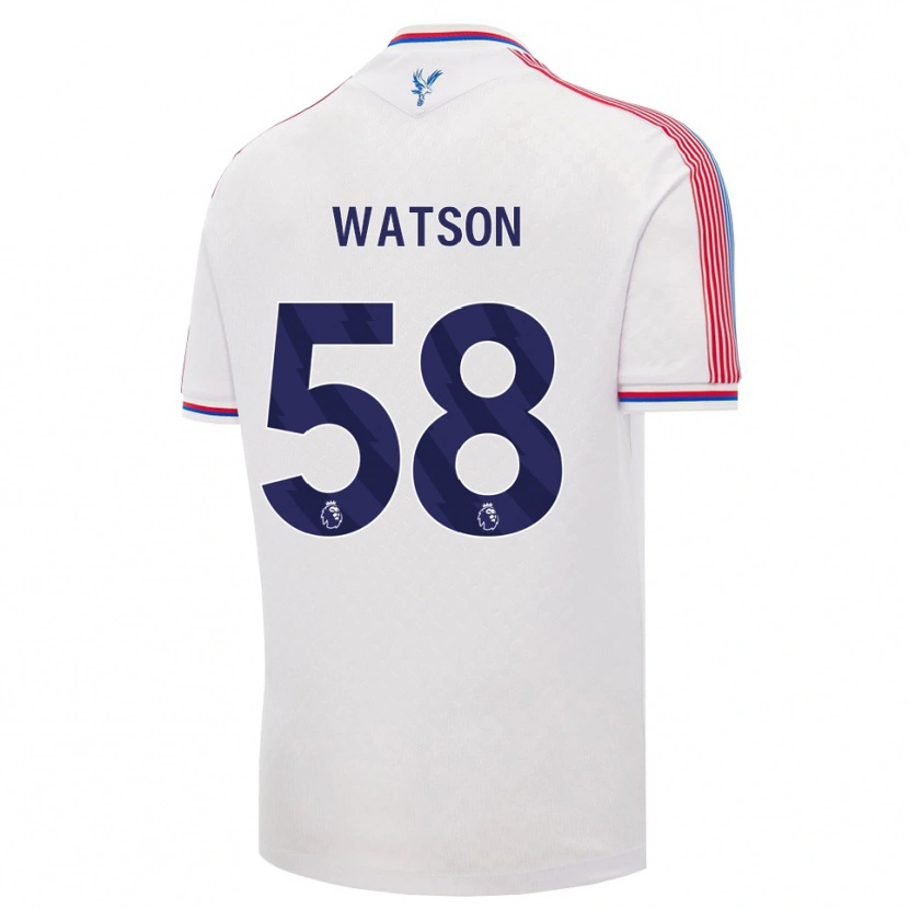 Danxen Donna Maglia Noah Watson #58 Bianco Rosso Blu Kit Gara Home 2026/27 Maglietta