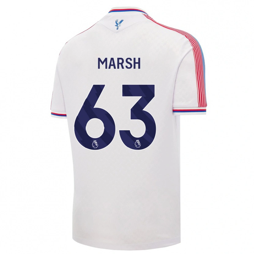 Danxen Donna Maglia Zach Marsh #63 Bianco Rosso Blu Kit Gara Home 2026/27 Maglietta