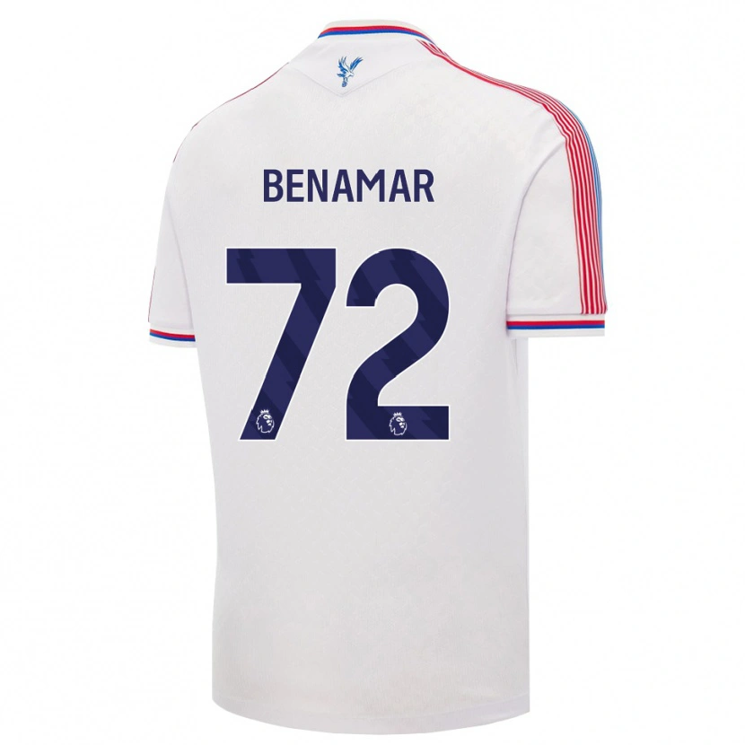 Danxen Donna Maglia Dean Benamar #72 Bianco Rosso Blu Kit Gara Home 2026/27 Maglietta