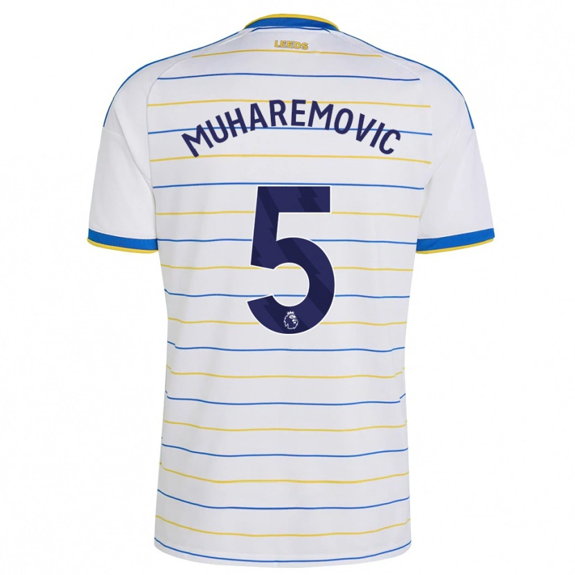 Danxen Donna Maglia Tarik Muharemović #5 Rosso Giallo Blu Kit Gara Home 2026/27 Maglietta