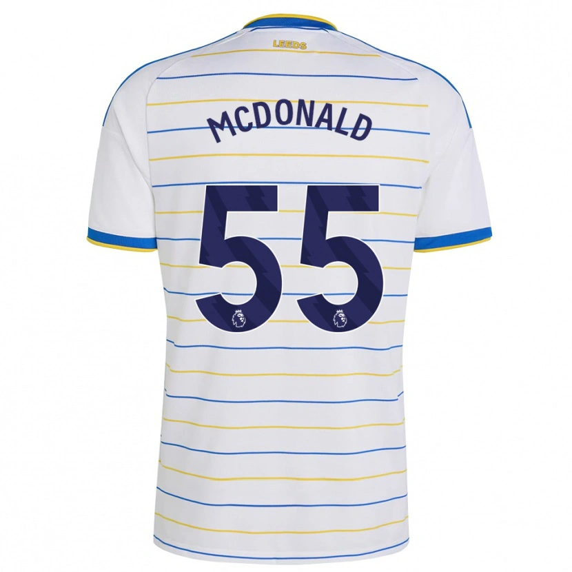 Danxen Donna Maglia Josh Mcdonald #55 Rosso Giallo Blu Kit Gara Home 2026/27 Maglietta