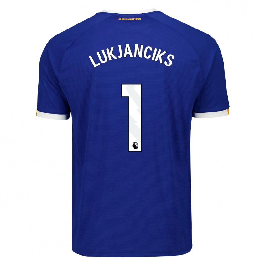 Danxen Donna Maglia Douglass Lukjanciks #1 Blu Bianco Giallo Kit Gara Home 2026/27 Maglietta