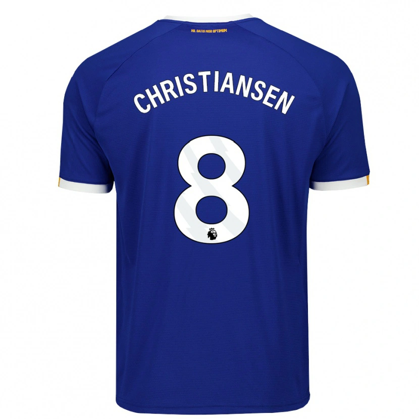 Danxen Donna Maglia Izzy Christiansen #8 Blu Bianco Giallo Kit Gara Home 2026/27 Maglietta