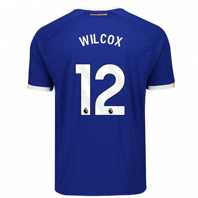 Danxen Donna Maglia Ted Wilcox #12 Blu Bianco Giallo Kit Gara Home 2026/27 Maglietta