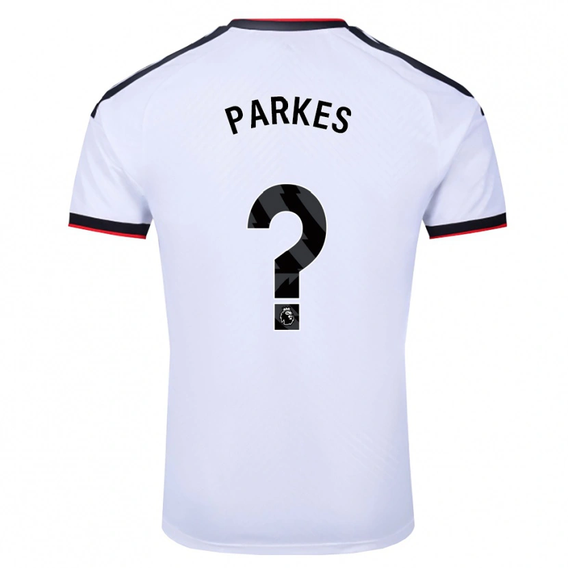 Danxen Donna Maglia Stefan Parkes #0 Bianco Nero Rosso Kit Gara Home 2026/27 Maglietta