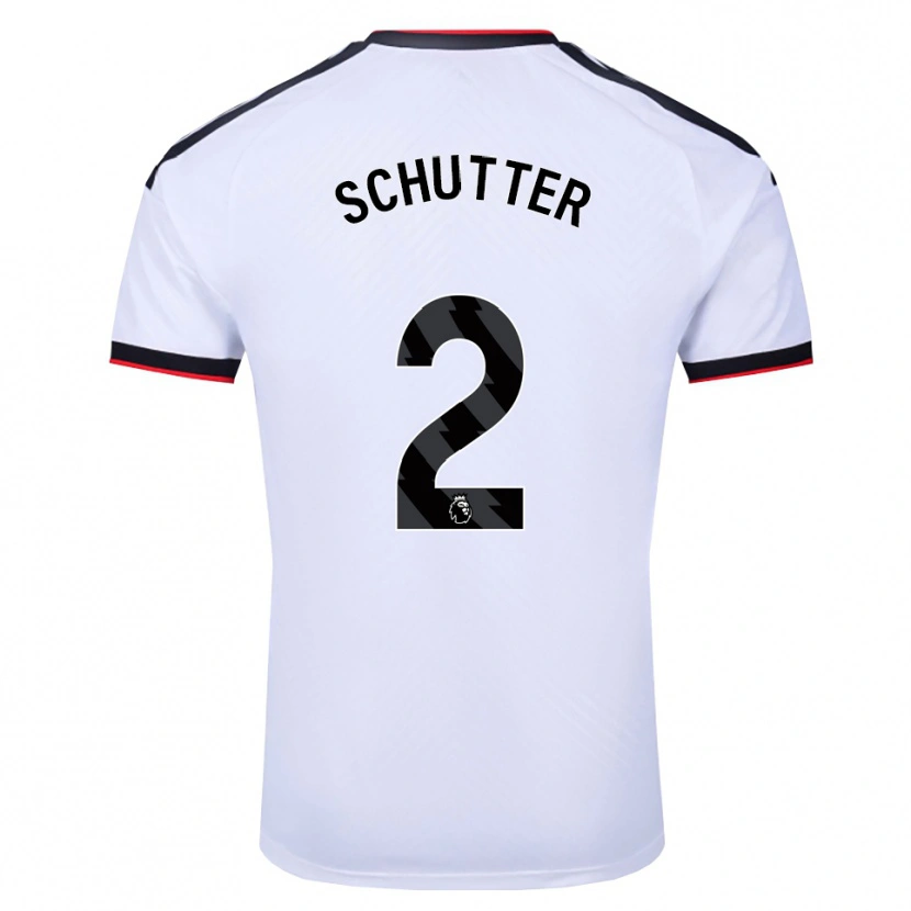 Danxen Donna Maglia Quinn Schutter #2 Bianco Nero Rosso Kit Gara Home 2026/27 Maglietta