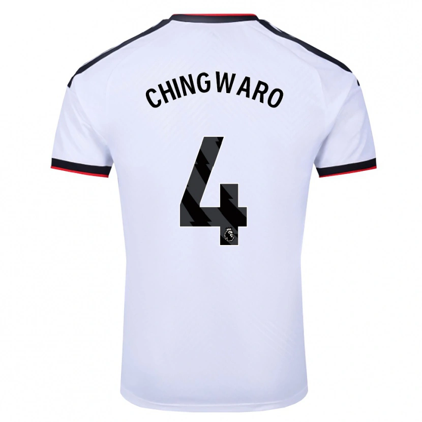 Danxen Donna Maglia Seth Chingwaro #4 Bianco Nero Rosso Kit Gara Home 2026/27 Maglietta