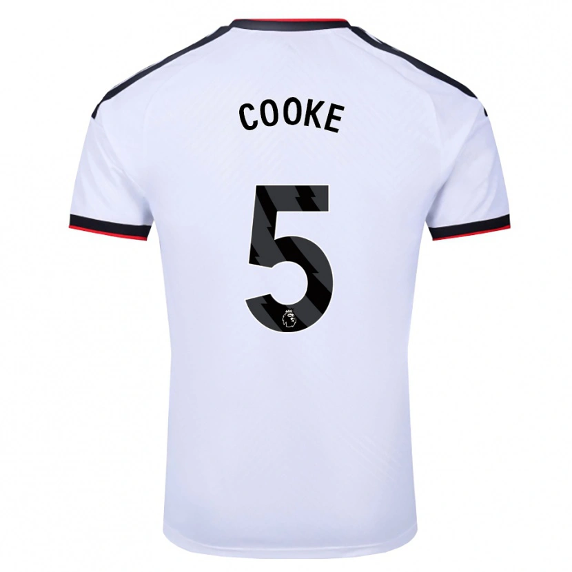 Danxen Donna Maglia Logan Cooke #5 Bianco Nero Rosso Kit Gara Home 2026/27 Maglietta
