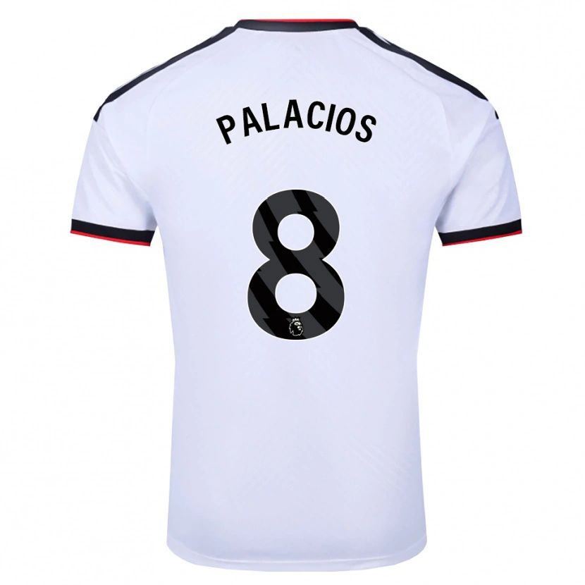 Danxen Donna Maglia César Palacios #8 Bianco Nero Rosso Kit Gara Home 2026/27 Maglietta