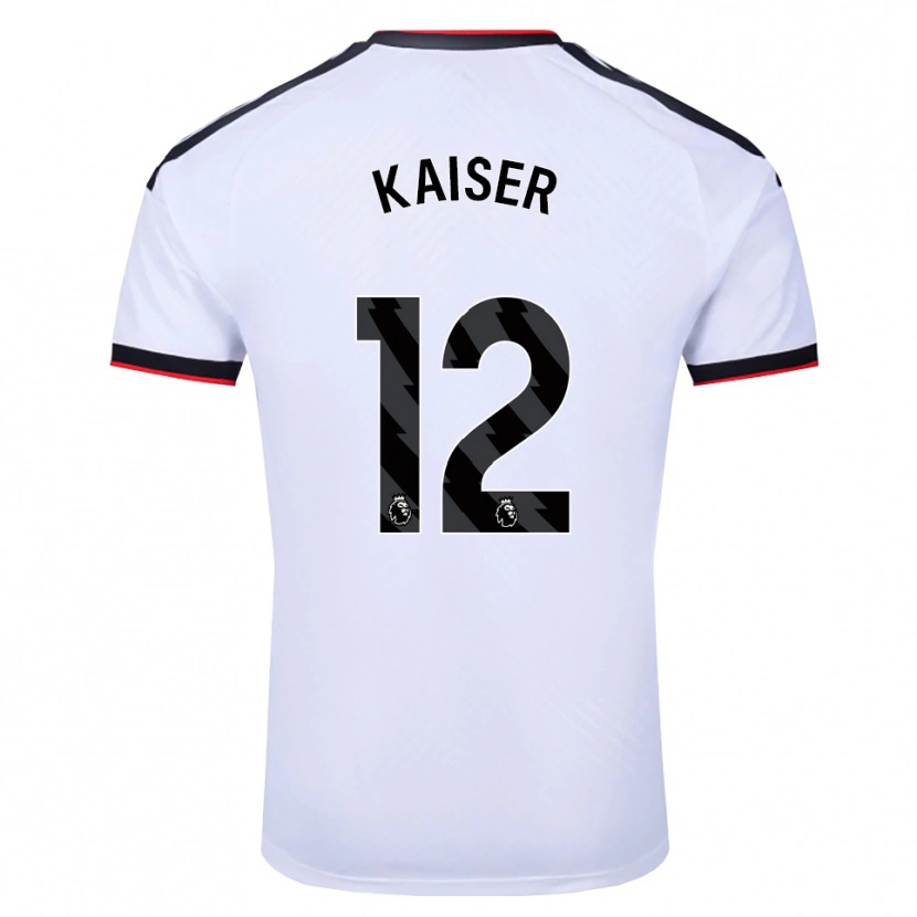 Danxen Donna Maglia Dino Kaiser #12 Bianco Nero Rosso Kit Gara Home 2026/27 Maglietta