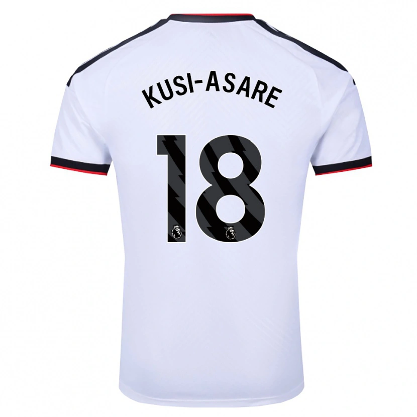 Danxen Donna Maglia Jonah Kusi-Asare #18 Bianco Nero Rosso Kit Gara Home 2026/27 Maglietta