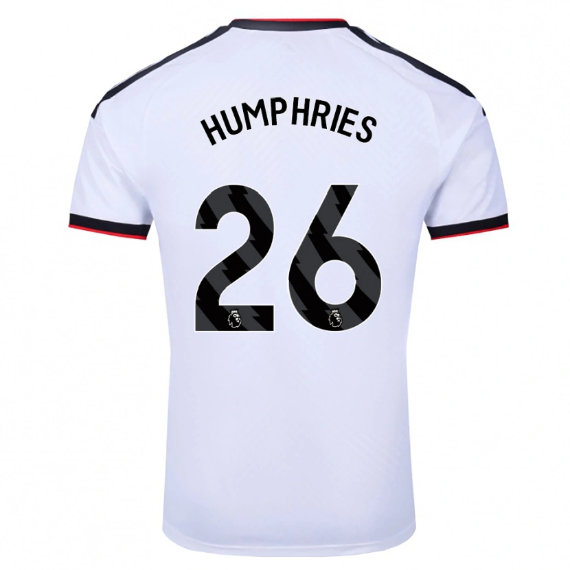 Danxen Donna Maglia Marni Humphries #26 Bianco Nero Rosso Kit Gara Home 2026/27 Maglietta