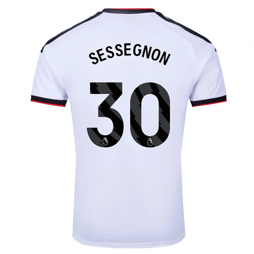 Danxen Donna Maglia Ryan Sessegnon #30 Bianco Nero Rosso Kit Gara Home 2026/27 Maglietta