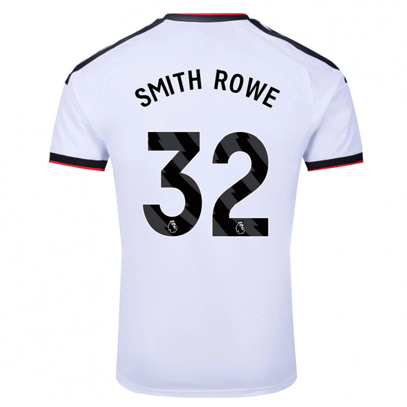 Danxen Donna Maglia Emile Smith Rowe #32 Bianco Nero Rosso Kit Gara Home 2026/27 Maglietta