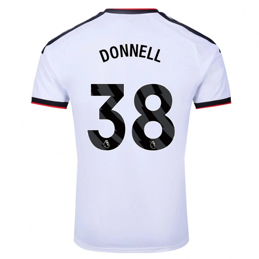 Danxen Donna Maglia Chris Donnell #38 Bianco Nero Rosso Kit Gara Home 2026/27 Maglietta