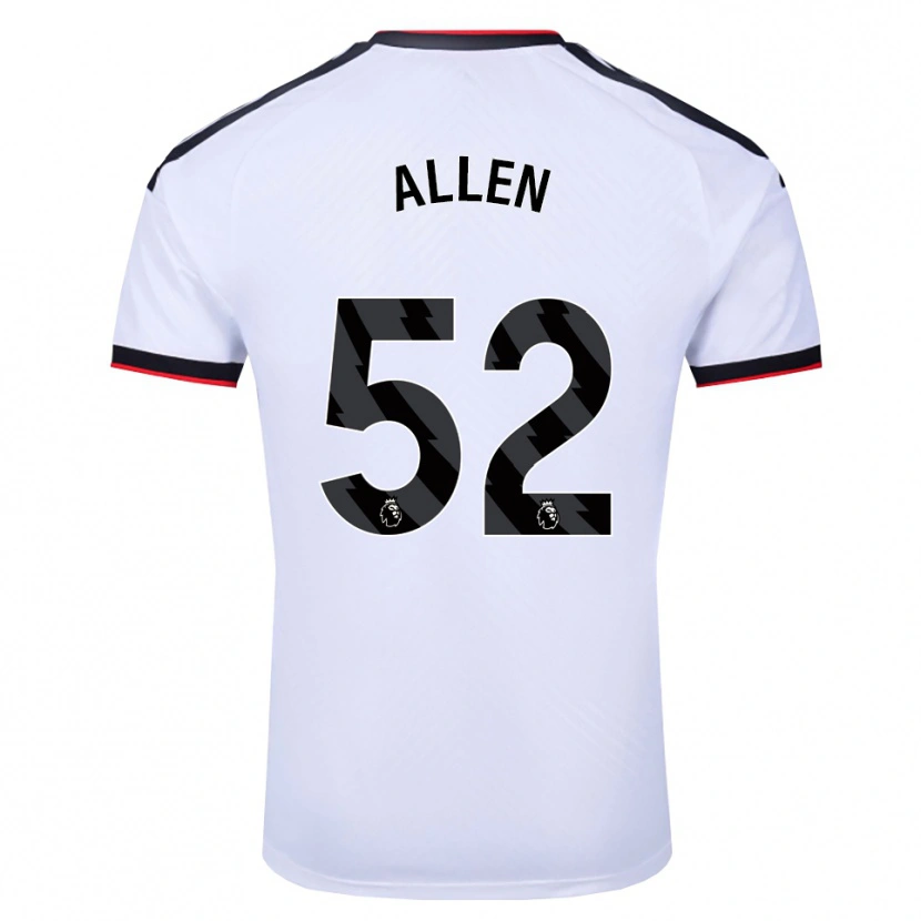 Danxen Donna Maglia Michael Allen #52 Bianco Nero Rosso Kit Gara Home 2026/27 Maglietta