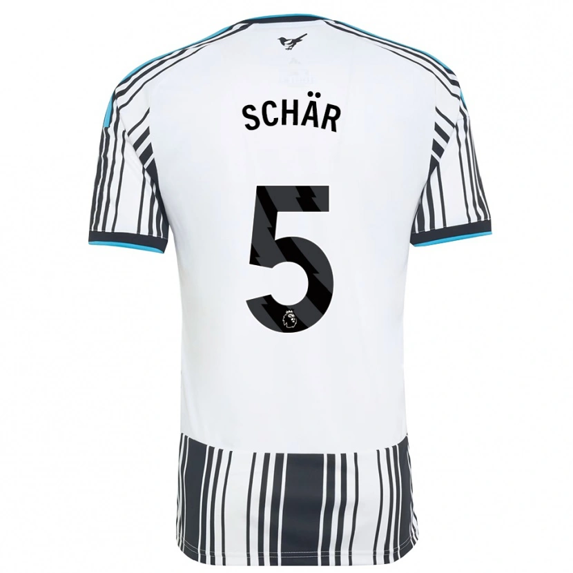 Danxen Donna Maglia Fabian Schär #5 Azzurro Nero Bianco Kit Gara Home 2026/27 Maglietta