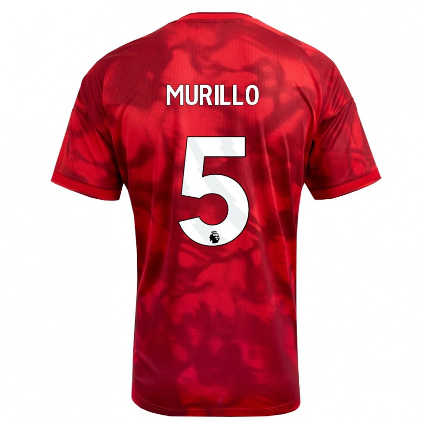 Danxen Donna Maglia Murillo Santiago Costa Dos Santos #5 Cremisi Bianco Kit Gara Home 2026/27 Maglietta