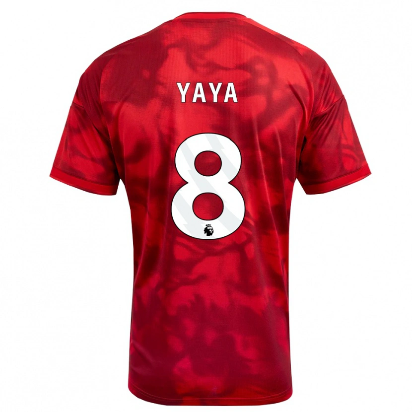 Danxen Donna Maglia Cherif Yaya #8 Cremisi Bianco Kit Gara Home 2026/27 Maglietta