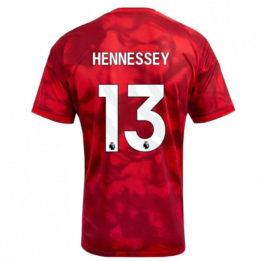 Danxen Donna Maglia Wayne Hennessey #13 Cremisi Bianco Kit Gara Home 2026/27 Maglietta