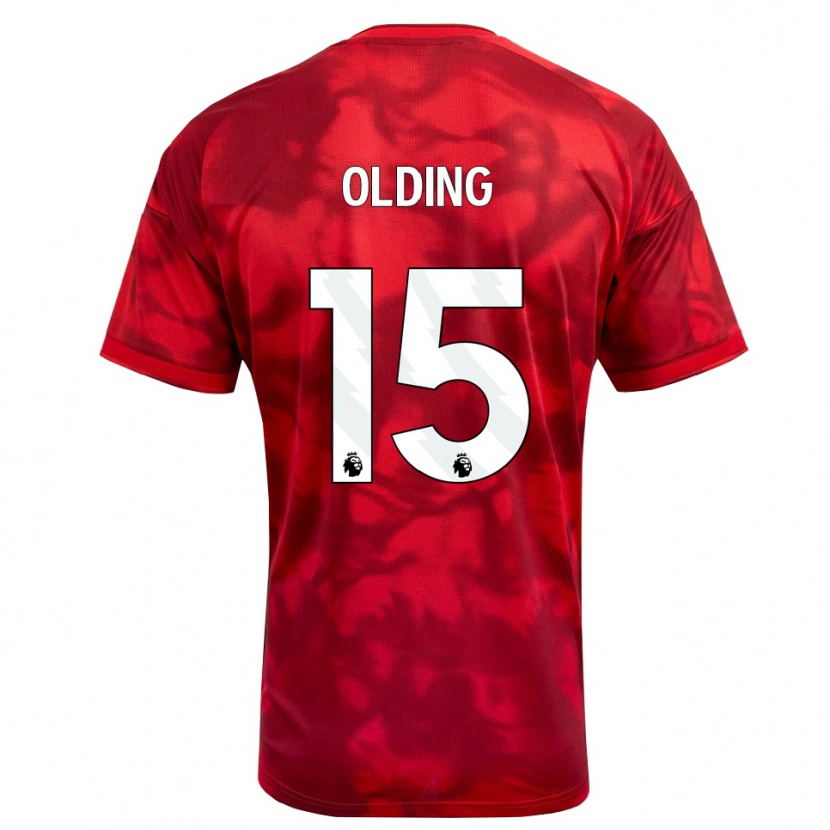 Danxen Donna Maglia Hollie Olding #15 Cremisi Bianco Kit Gara Home 2026/27 Maglietta