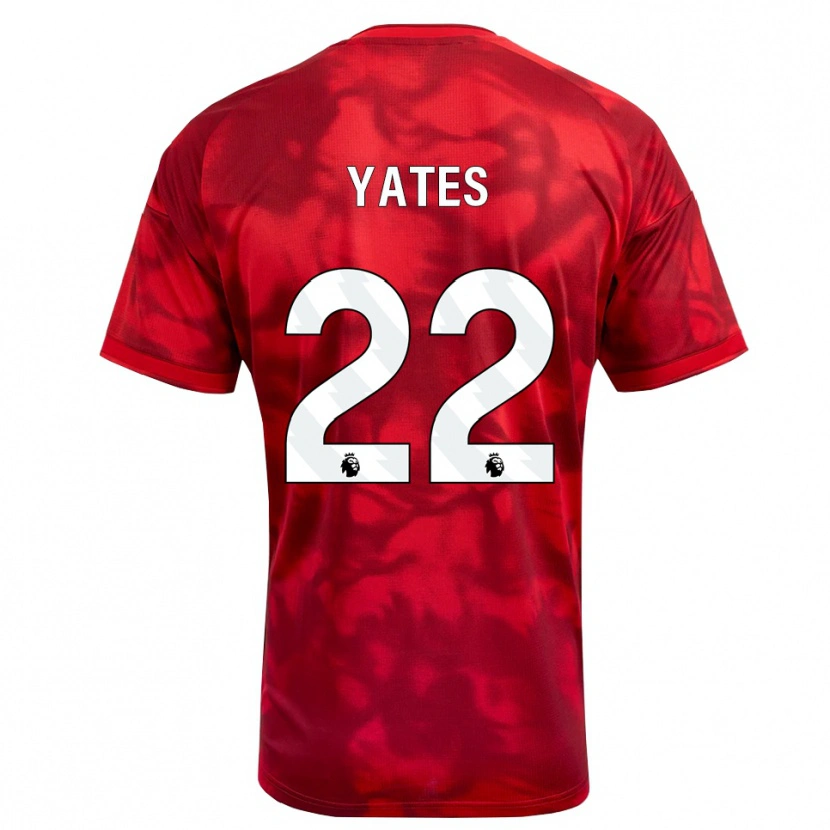 Danxen Donna Maglia Ryan Yates #22 Cremisi Bianco Kit Gara Home 2026/27 Maglietta