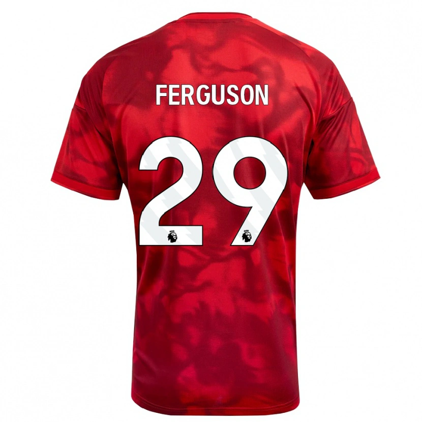 Danxen Donna Maglia Georgie Ferguson #29 Cremisi Bianco Kit Gara Home 2026/27 Maglietta