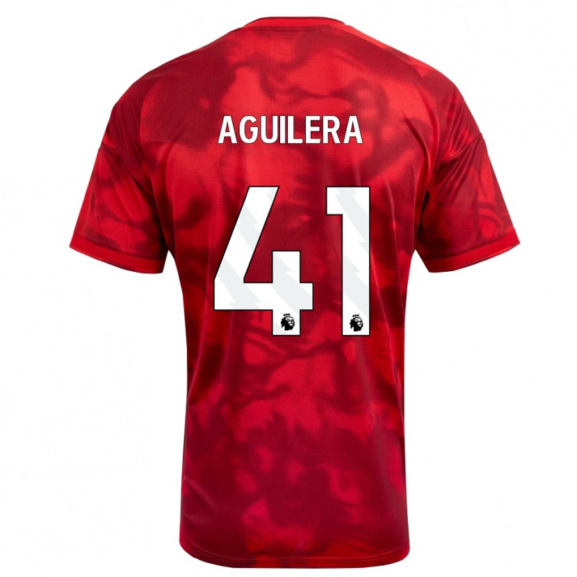 Danxen Donna Maglia Brandon Aguilera #41 Cremisi Bianco Kit Gara Home 2026/27 Maglietta