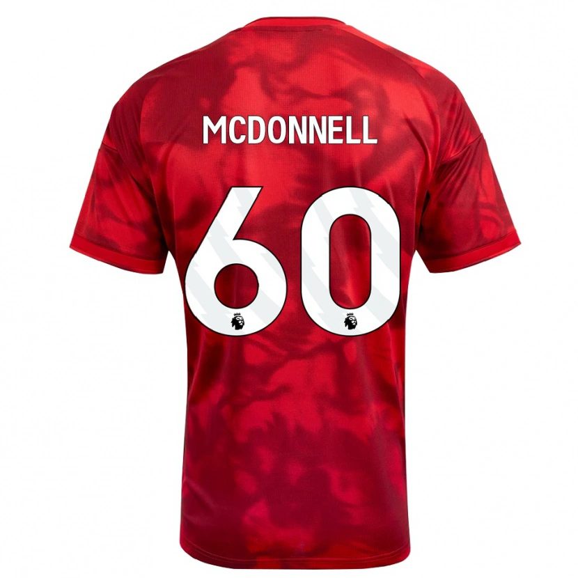 Danxen Donna Maglia Grady Mcdonnell #60 Cremisi Bianco Kit Gara Home 2026/27 Maglietta