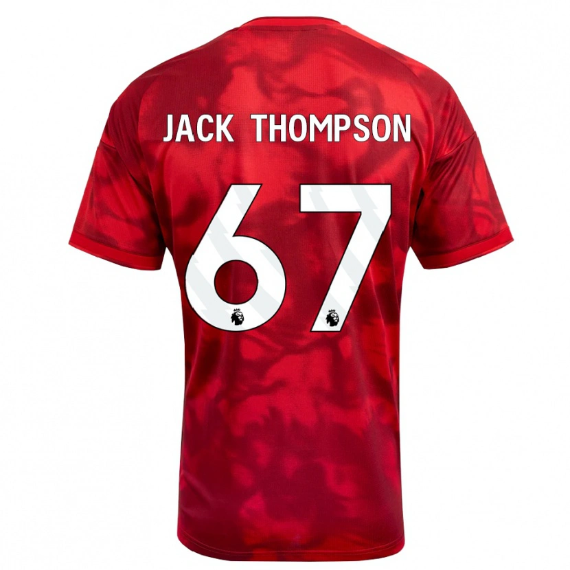 Danxen Donna Maglia Jack Thompson #67 Cremisi Bianco Kit Gara Home 2026/27 Maglietta
