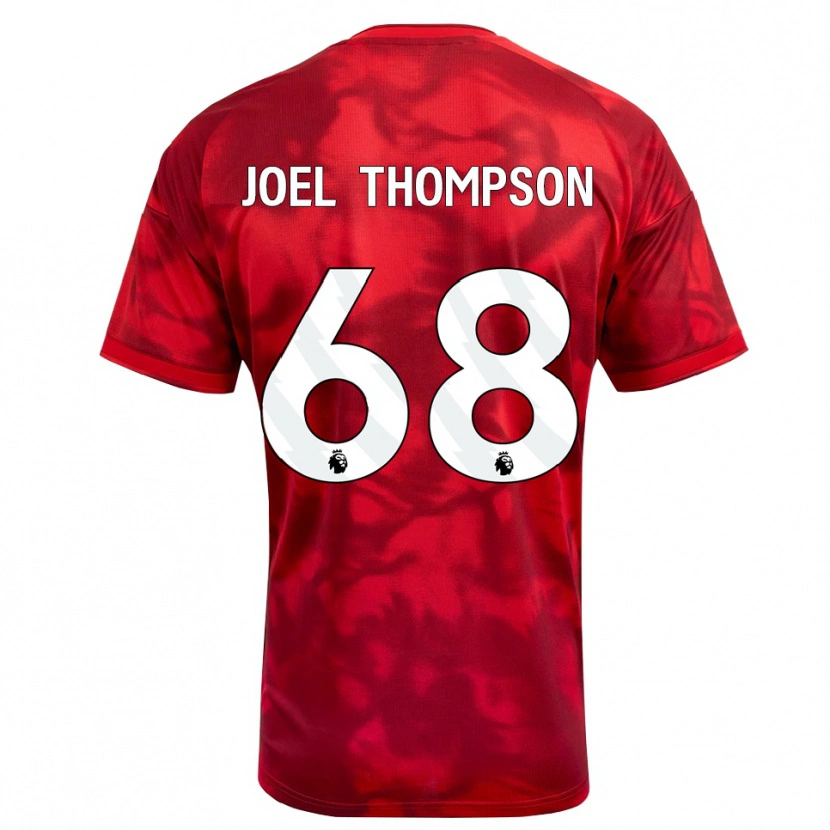 Danxen Donna Maglia Joel Thompson #68 Cremisi Bianco Kit Gara Home 2026/27 Maglietta