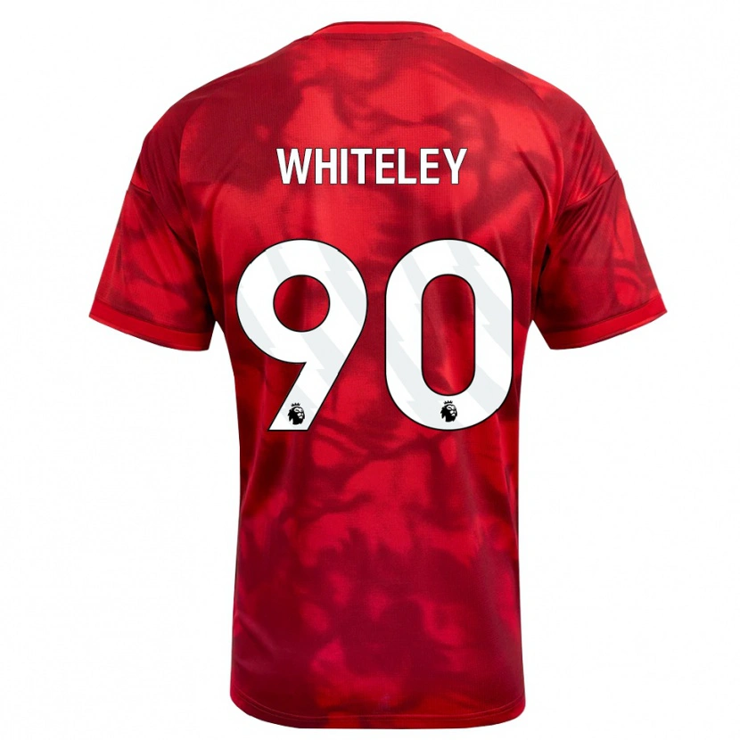 Danxen Donna Maglia Jonathan Whiteley #90 Cremisi Bianco Kit Gara Home 2026/27 Maglietta