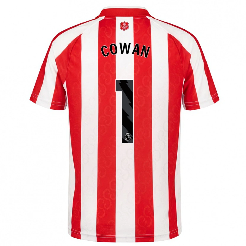 Danxen Donna Maglia Joe Cowan #1 Rosso Bianco Nero Kit Gara Home 2026/27 Maglietta