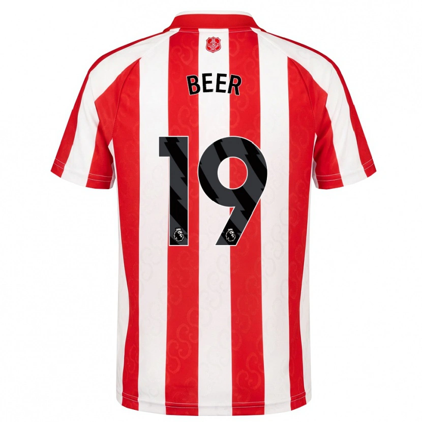 Danxen Donna Maglia Megan Beer #19 Rosso Bianco Nero Kit Gara Home 2026/27 Maglietta