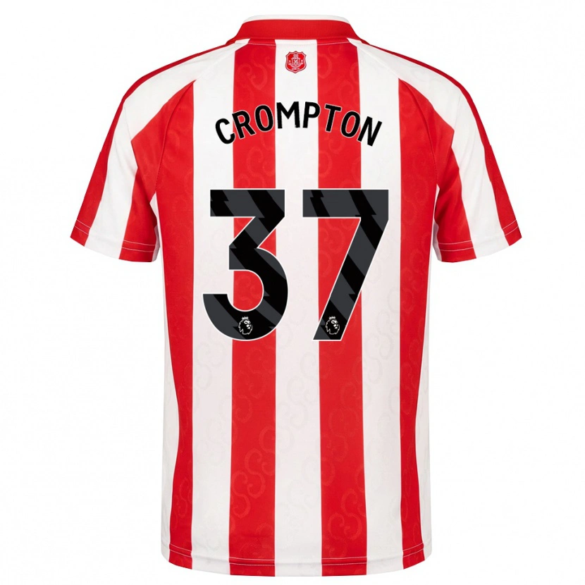 Danxen Donna Maglia Ben Crompton #37 Rosso Bianco Nero Kit Gara Home 2026/27 Maglietta